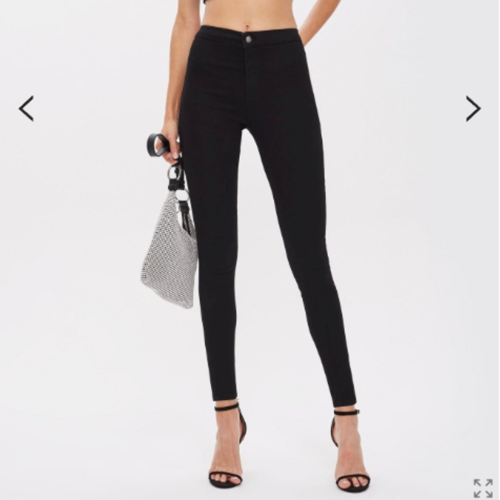 Topshop Black Joni Jeans (Petite)